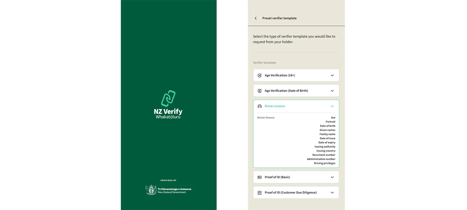 New Zealand's NZ Verify as a verifier of mobile driver's licenses